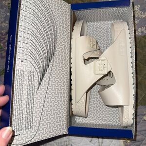Birkenstock Arizona EVA Slide Sandals in Cream White